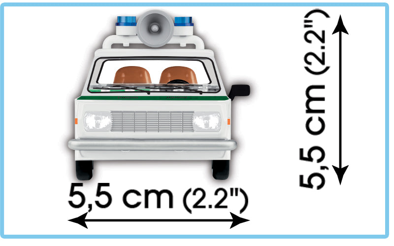 COBI CARS Wartburg 353 Polizei 84kl 24558
