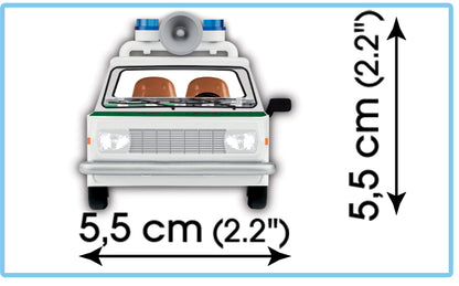 COBI CARS Wartburg 353 Polizei 84kl 24558