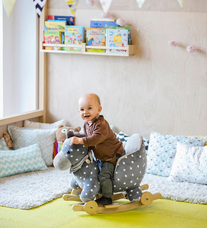 Kinderkraft Konik n/biegun+jeździk Grey 08134