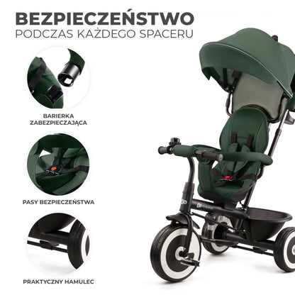 Kinderkraft Rowerek 3koł AstonMystGreen 22376