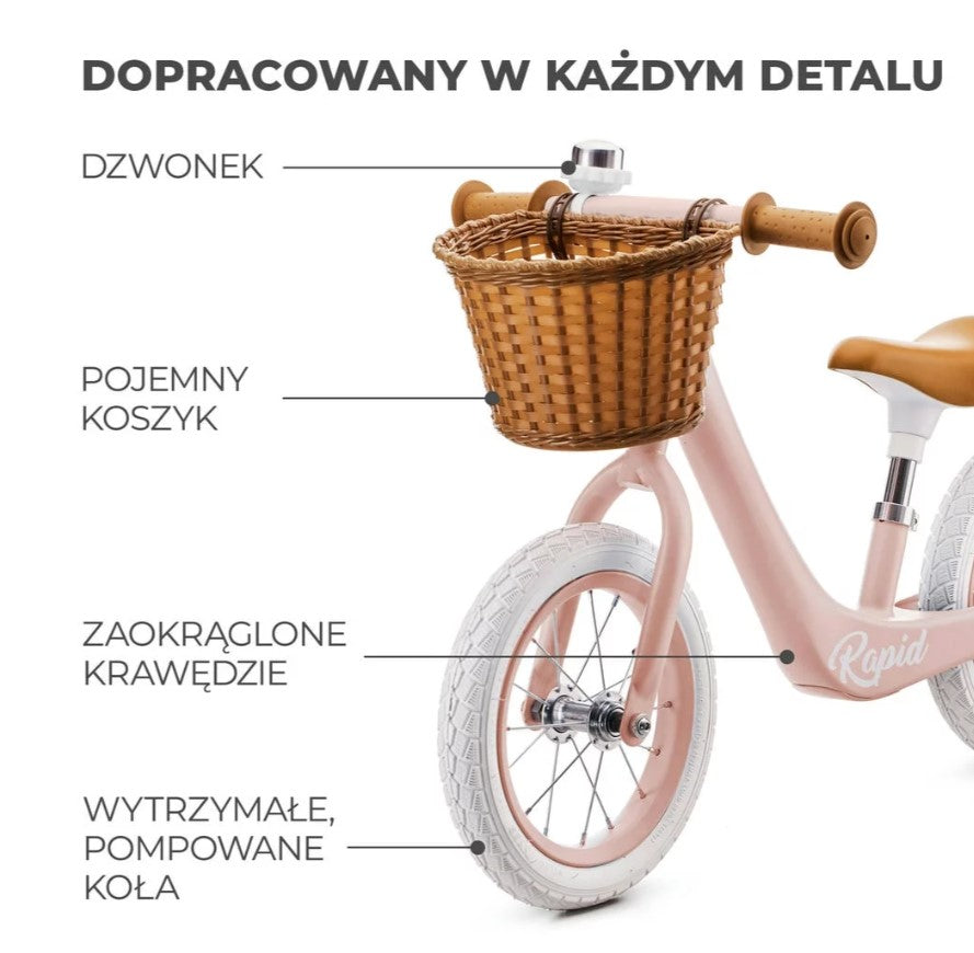 Kinderkraft rowerek biegowy Rapid pink 22963