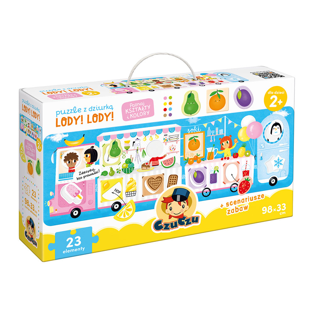 CzuCzu Puzzle z dziurką Lody! Lody! 2+