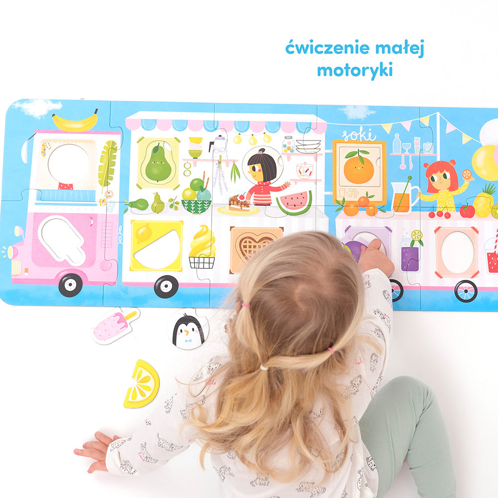 CzuCzu Puzzle z dziurką Lody! Lody! 2+