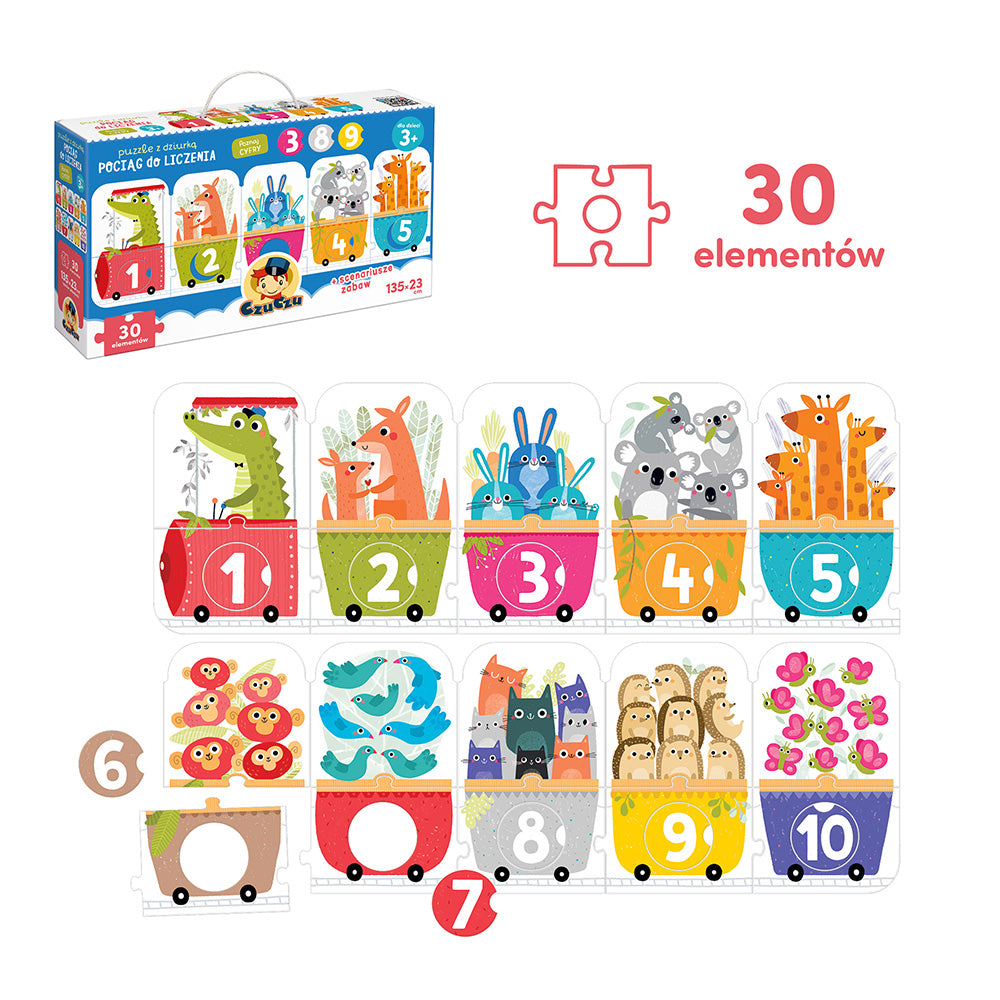 CzuCzu Puzzle/dziur Pociąg do liczenia 90753