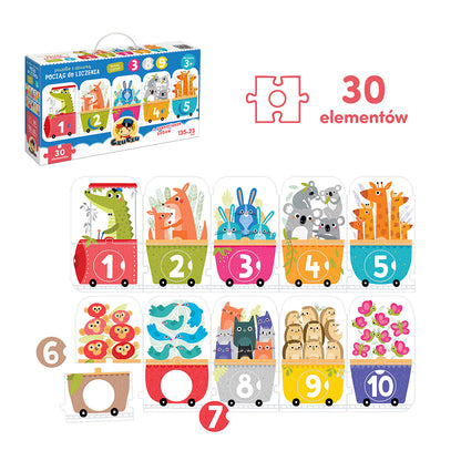 CzuCzu Puzzle/dziur Pociąg do liczenia 90753