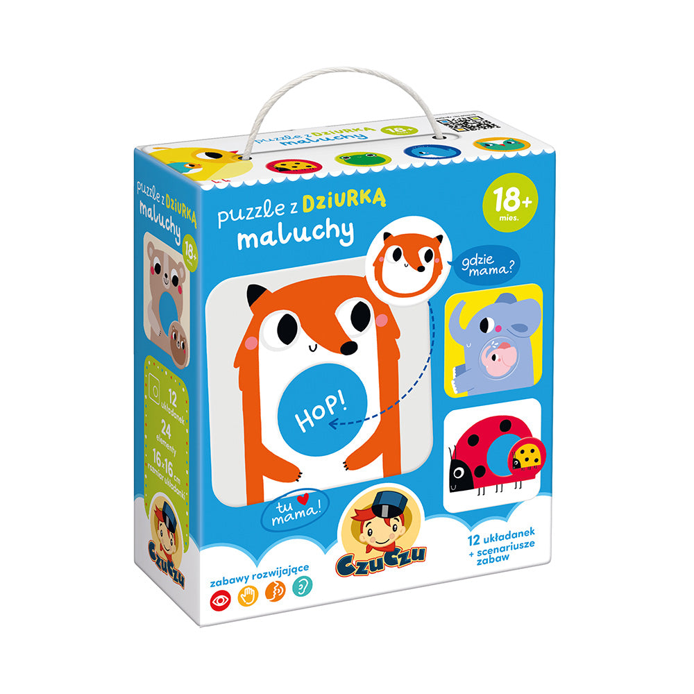 CzuCzu Puzzle z dziurką Maluchy 18m+ 90807