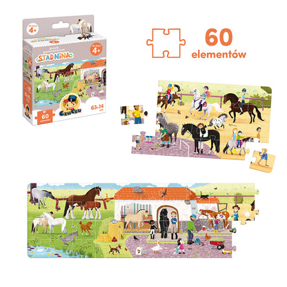CzuCzu Puzzle panoramiczne Stadnina 91316