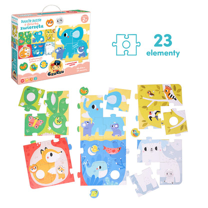 CzuCzu Duuuże puzzle z dziurkąZwierzęta 91545