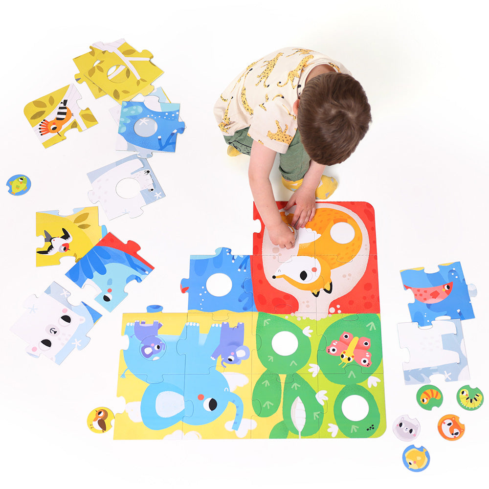 CzuCzu Duuuże puzzle z dziurkąZwierzęta 91545
