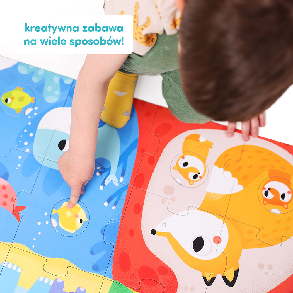 CzuCzu Duuuże puzzle z dziurkąZwierzęta 91545
