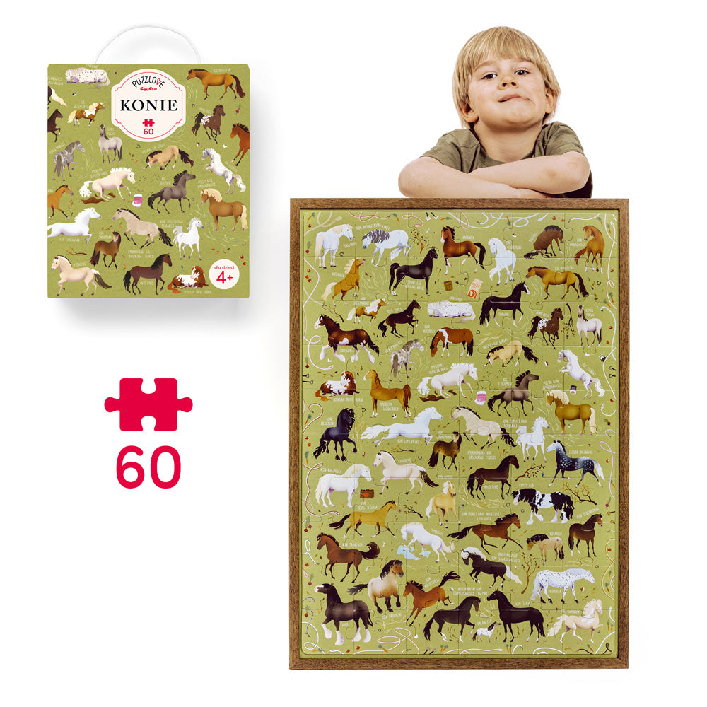 CzuCzu Puzzlove Konie 60el 91729