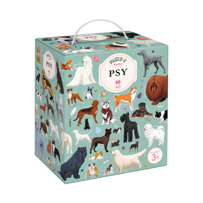 Puzzlove psy 40 elementów 3+