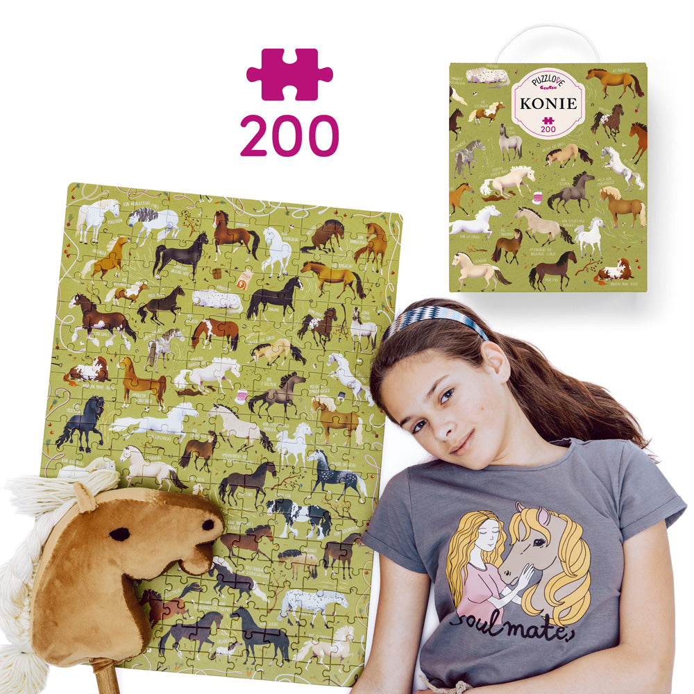CzuCzu Puzzlove Konie 200el 91804