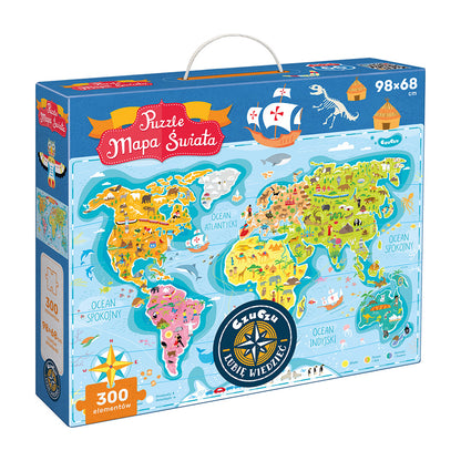 CzuCzu Puzzle Mapa świata 300el 91934