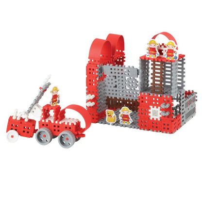 Klocki wafle mini Strażak duży 03803