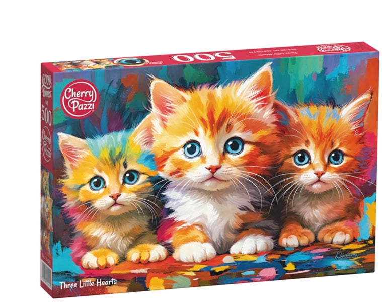 Puzzle 500 el. Cherry Pazzi - Three Little Hearts