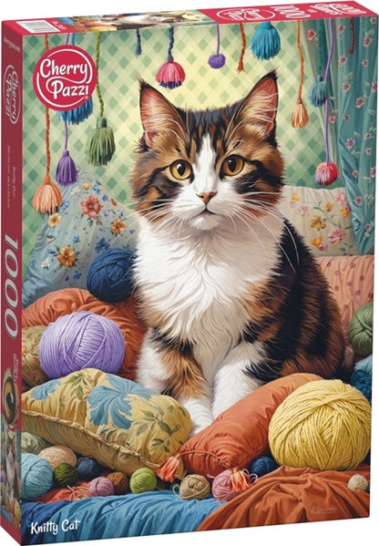 Puzzle 1000 el. Cherry Pazzi - Knitty Cat