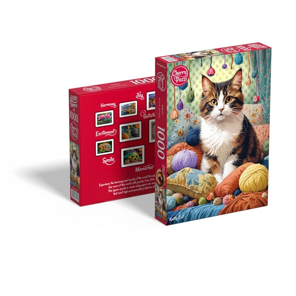 Puzzle 1000 el. Cherry Pazzi - Knitty Cat