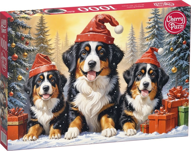 Puzzle 1000 el. Cherry Pazzi - Holiday Puppies