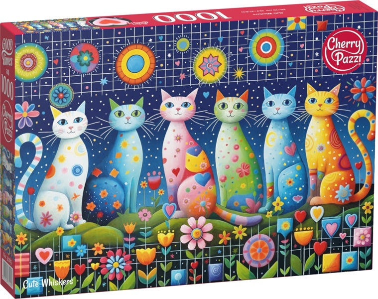 Puzzle 1000 el. Cherry Pazzi - Cute Whiskers
