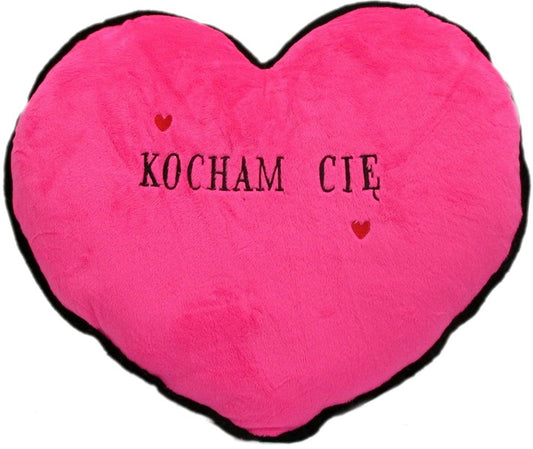 Pluszowe serce z napisem Kocham Cię 30cm
