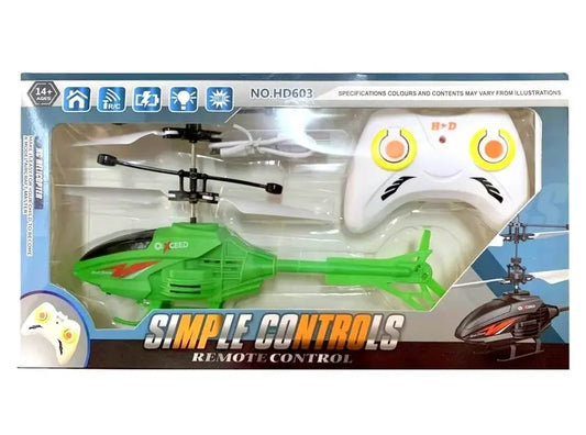 Helikopter na radio z ładowarką - 3 kolory - mix