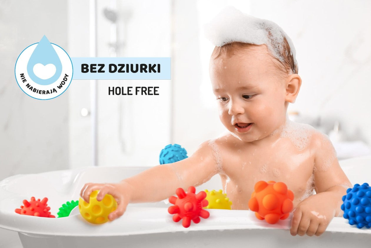 Sensorki piłeczki sensoryczne bez dziurki 8szt