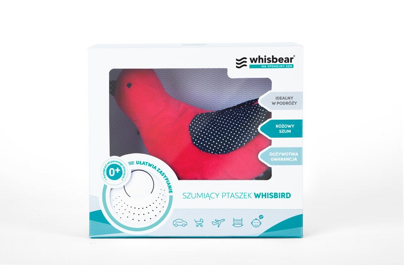 Whisbear whisbird ptaszek szumiący czerwony
