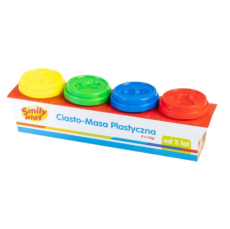 Smily Play Ciasto-masa plastyczna 4 kolory SP83347
