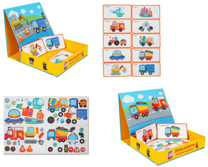Układanka magnet.Pojazdy SmilyPlay SP84506 45063