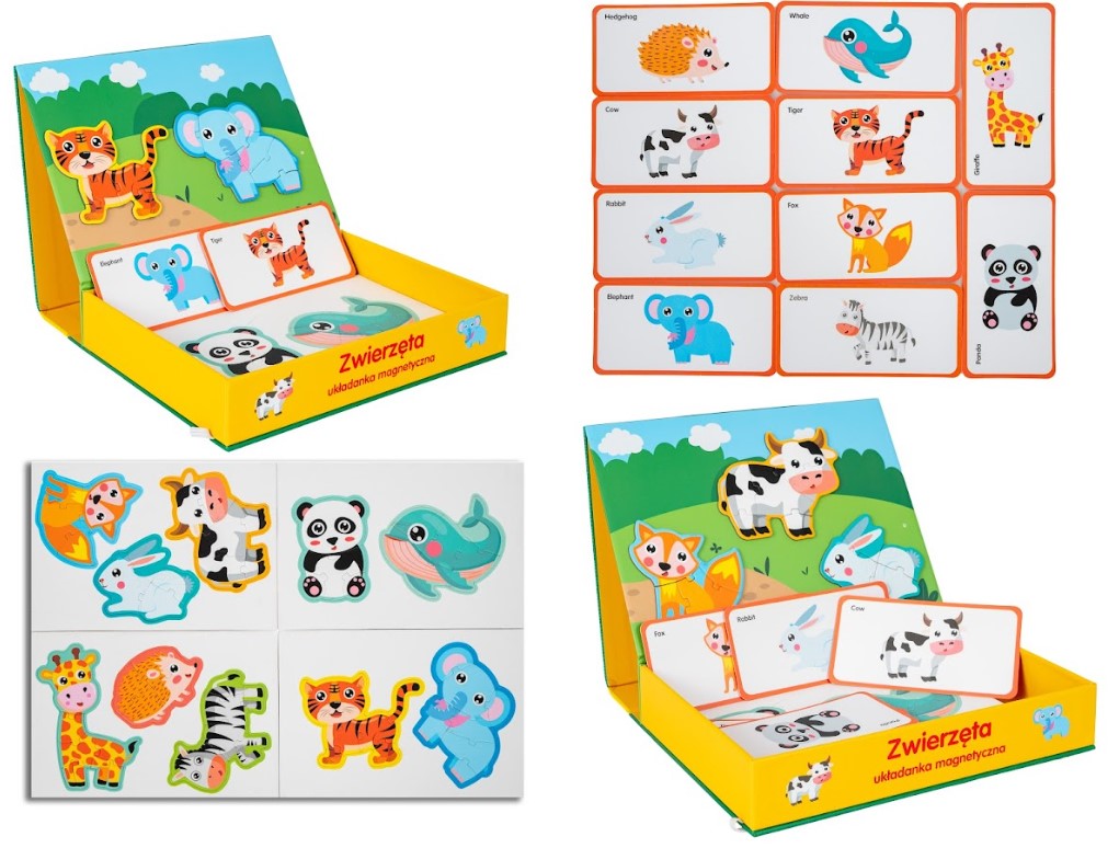 Układanka magnet.Zwierzęta SmilyPlay SP84507 45070