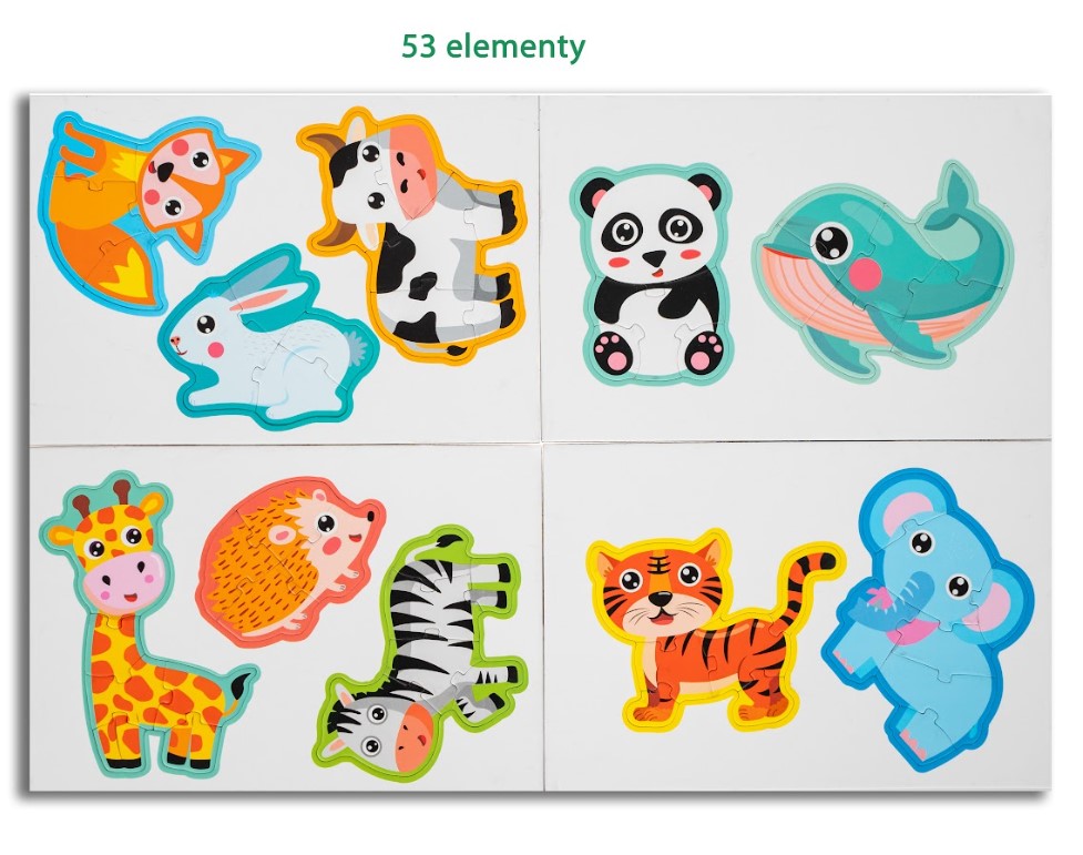 Układanka magnet.Zwierzęta SmilyPlay SP84507 45070
