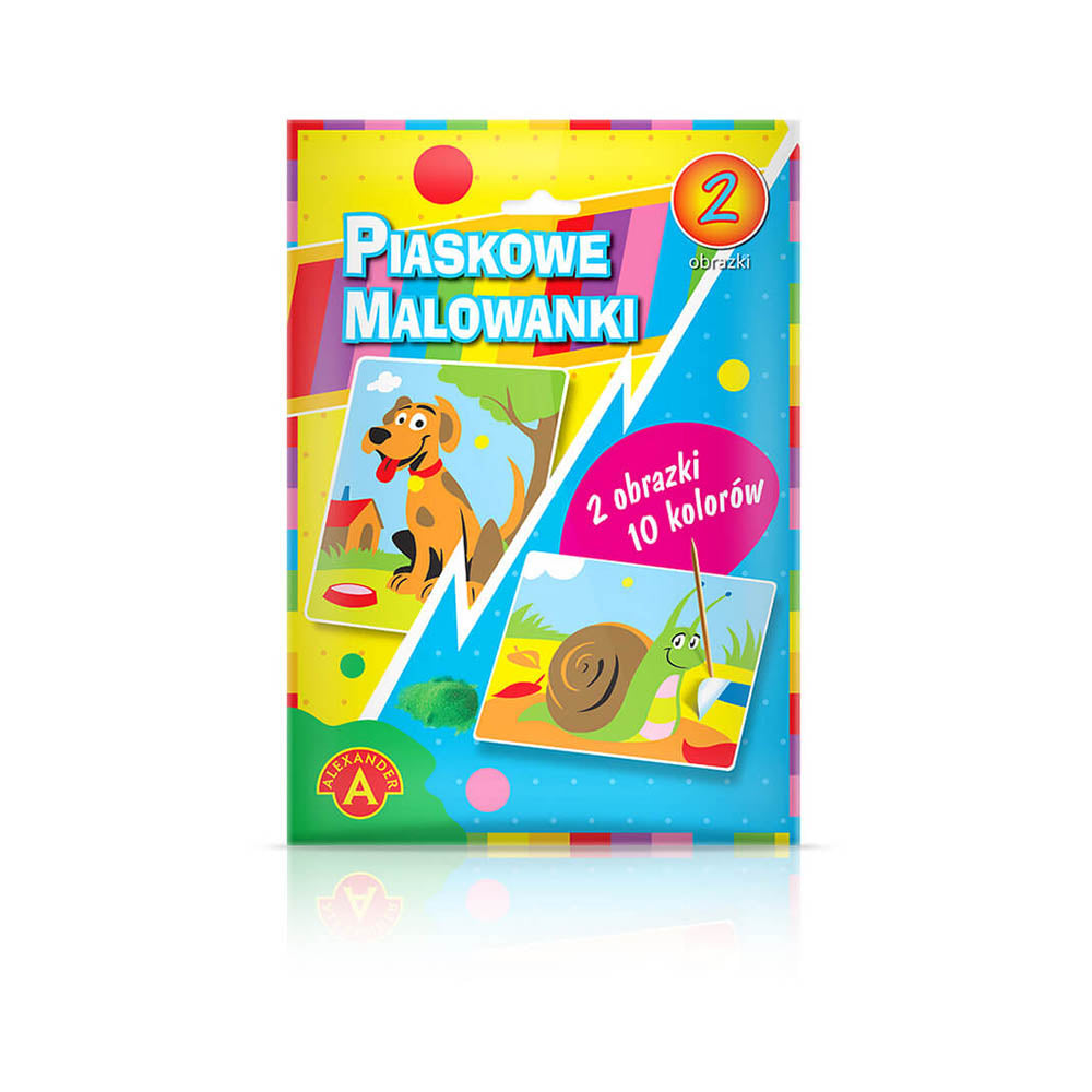 Piaskowa malowanka-pies, ślimak 14006