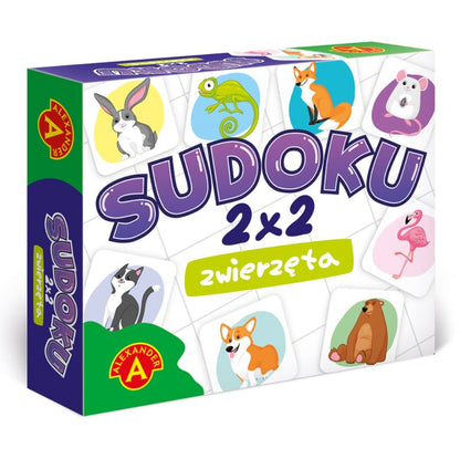 Gra sudoku 2x2 zwierzęta