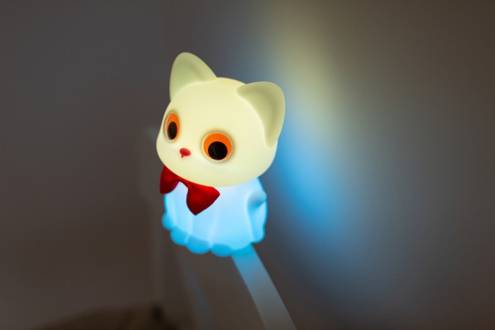 Lampka nocna LED - Uroczy kotek