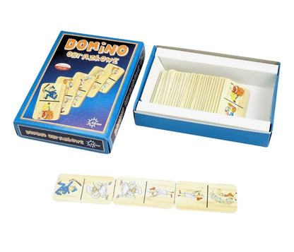 Domino obrazkowe zawody drewniane