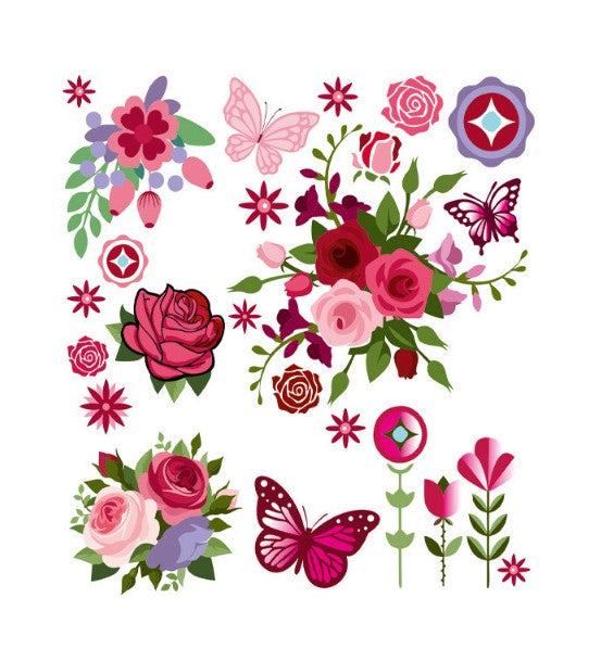 WIKORIA Naplamki DTF 15x20 DM-10 Flower.29495