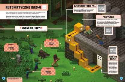 Książeczka Minecraft naklejkowa przygoda - Czerwienit