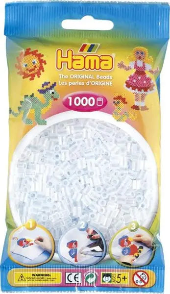 Koraliki midi 1000 szt białe