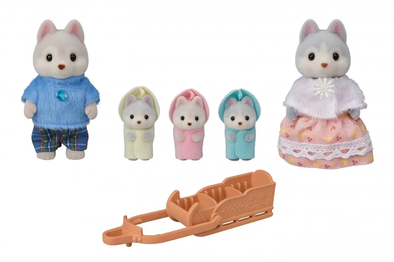 Sylvanian families rodzina piesków husky