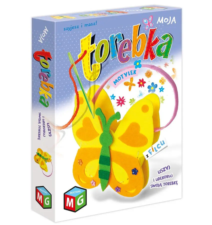 Moja torebka z filcu - Motylek