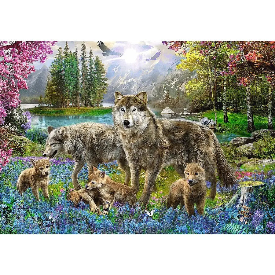 PUZZLE 1000 Wilcza rodzina 10558