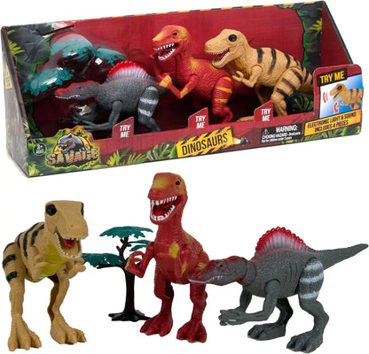 Dinozaury zestaw figurek światło/dźwięk