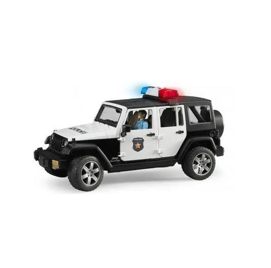 Jeep wrangler unlimited rubicon policyjny z figurką policjanta