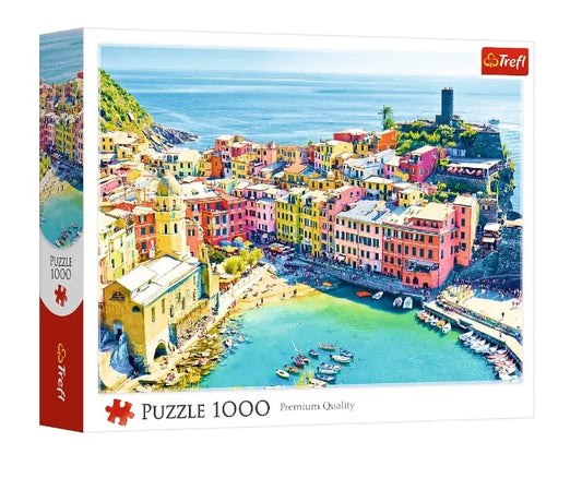 Puzzle 1000 el. Malownicze miasteczko Vernazza, Liguria, Włochy