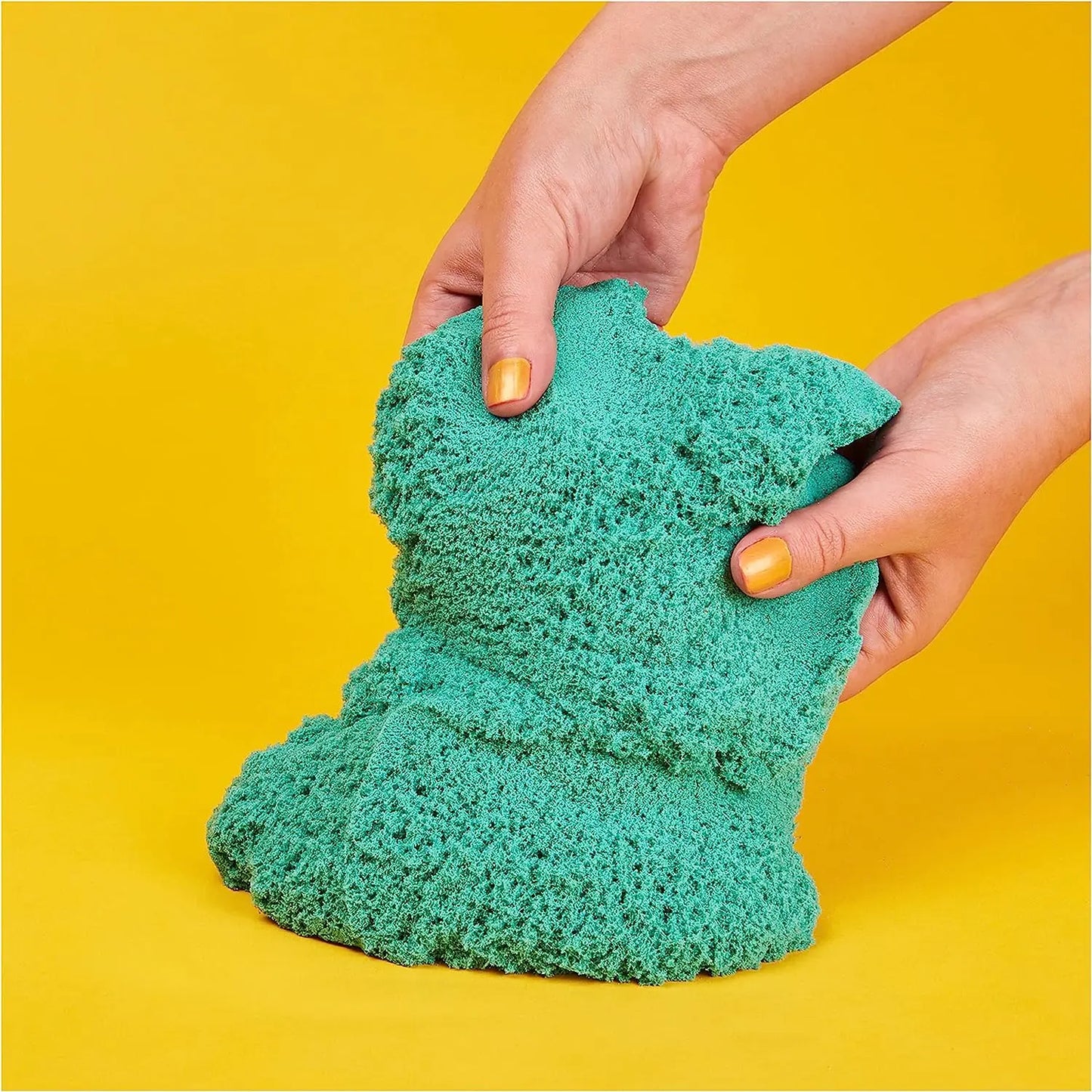 Kinetic Sand turkusowy piasek z brokatem