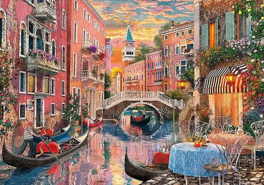 Clementoni puzzle 6000 hq venice evening sunset