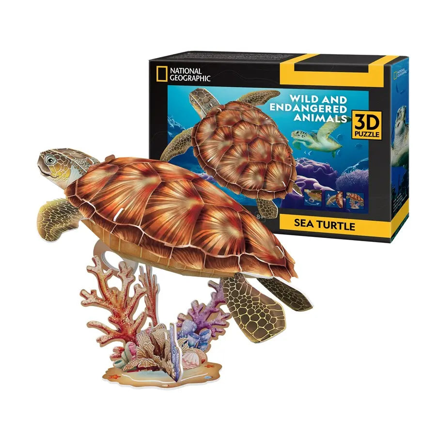 Cubic fun puzzle 3d żółw morski