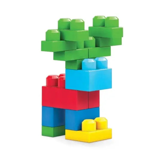 Mega block klocki 60 elementów torba niebieska/różowa