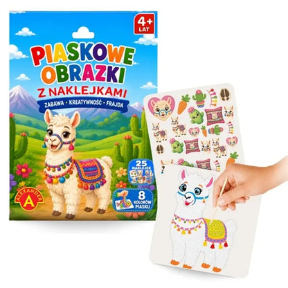 Zestaw kreatywny piaskowe obrazki Alpaka 32994